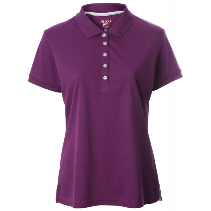 JRB Women's Golf Fashion Shirt - Grape Pique - Sleeved or Sleeveless