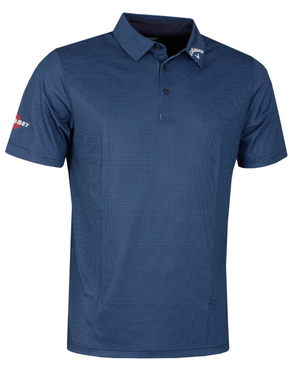 Callaway Golf Mens 2023 Short Sleeve Gingham Print Odyssey Polo Shirt - CGKSD0S6