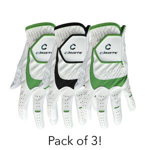 Carbite Half Leather Half All Weather Golf Glove - Buy 1 Get 2 Free!