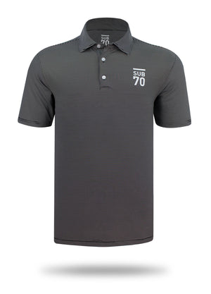 SUB70 Tour Thin Stripe 2.0 Golf Polo Shirt Multi Stretch UPF 30+