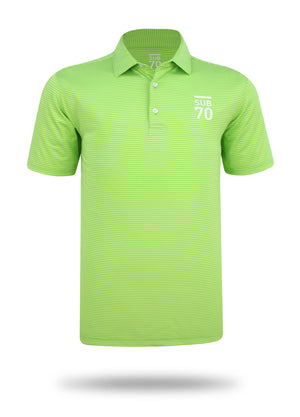 SUB70 Tour Thin Stripe 2.0 Golf Polo Shirt Multi Stretch UPF 30+