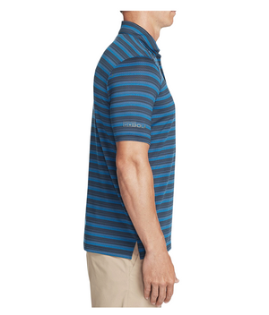 Skechers Golf Mens Approach Stripe Performance Active Wicking Polo Shirt - LIMTO23