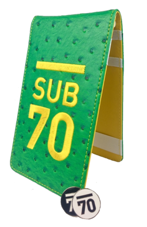 Sub70 Golf Tour Scorecard Yardage Book Holder Classic Collection
