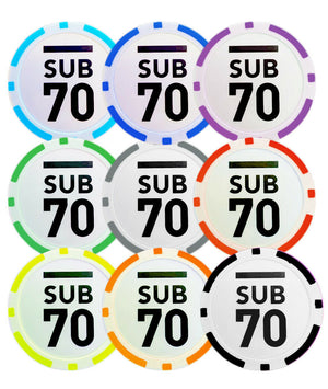 Sub70 Tour Issue Golf Players Poker Chip Ball Marker High Quality