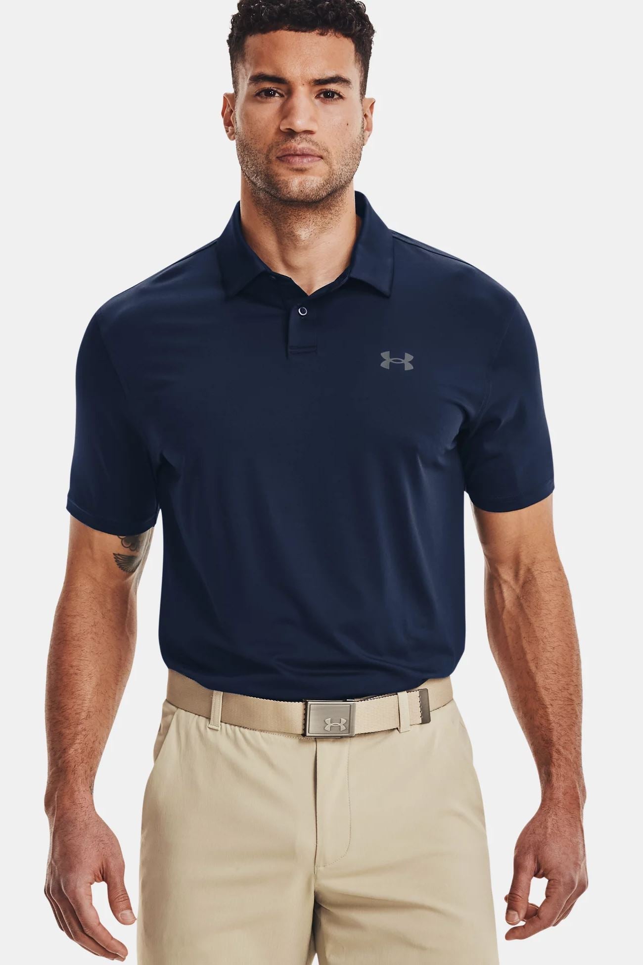 Under Armour T2G Pique Golf Polo Shirt Navy (122-408)