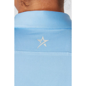 SWING OUT SISTER LADIES AMELIE SLEEVELESS POLO SHIRT Tranquil Blue