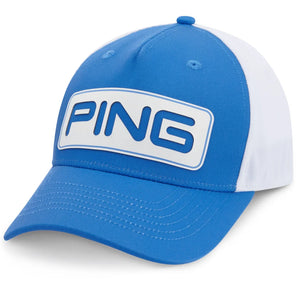 PING Tour Classic Adjustable Golf Cap  Fresh Water/White