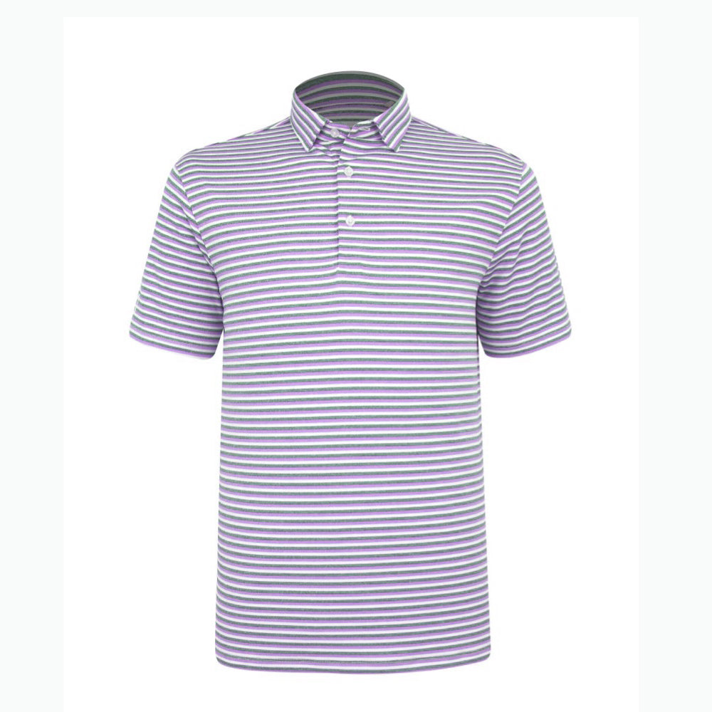 Sub70 Tour Classic Polo Stripe #10 Violet/Grey/White Stripe
