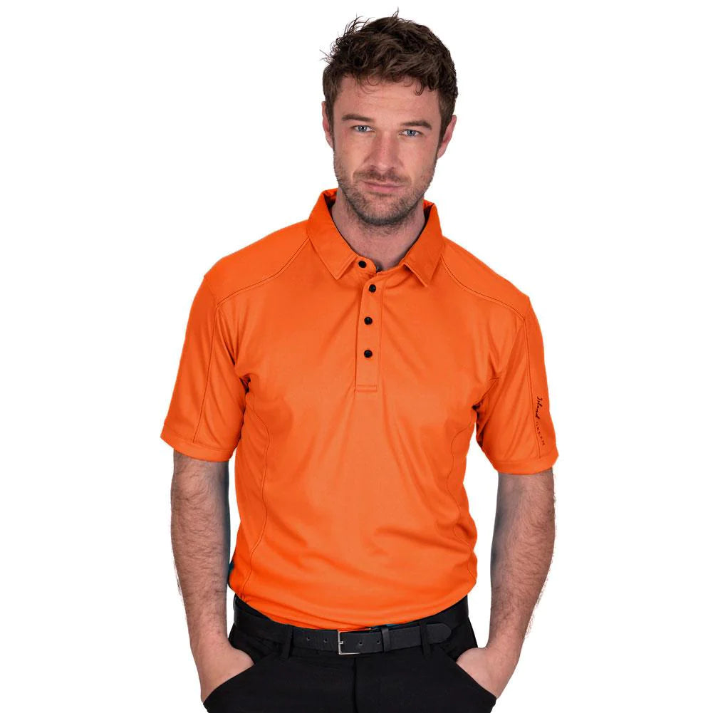 Island Green Top Stitch Polo Shirt - IGTS1684 - Burnt Orange