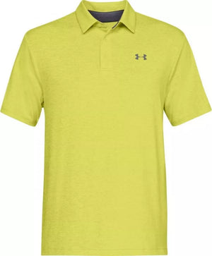 Under Armour  Playoff Polo 2.0 Lima Bean/High/Vis Yellow (037-350) LARGE ONLY