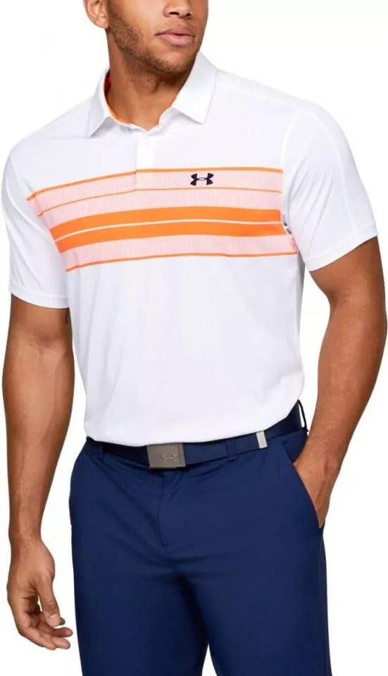 Under Armour UA Vanish Chest Stripe Polo (972-100) LARGE ONLY