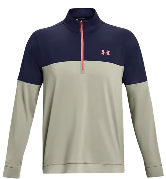 Under Armour Mens Storm Midlayer Half Zip in Grove Green/ Midnight (398-504)