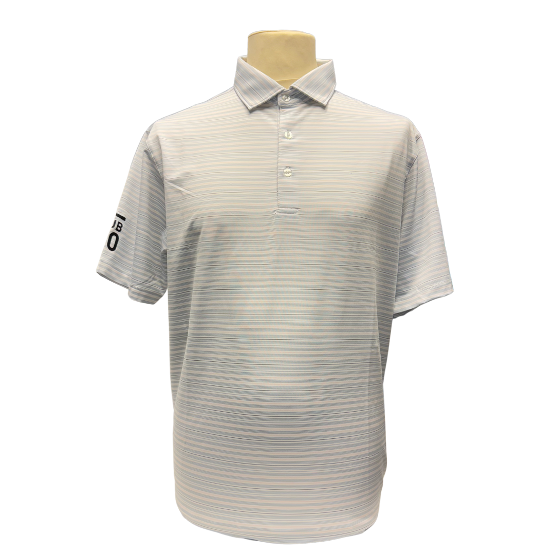 2025 Sub70 Tour Classic Polo Stripe #8 Grey/Peach⛳️