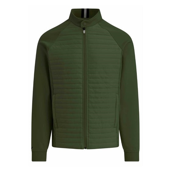 Callaway Men's Mixed Media Jacket - Beetle Green - CGKSB0A7⛳️