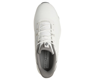 SKECHERS MEN'S GO GOLF ELITE VORTEX RIVAL WATERPROOF SPIKED GOLF SHOES 214139 White