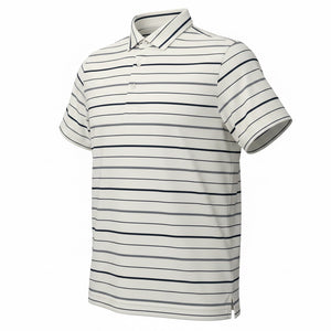 2026 Sub70 Tour Classic Polo Stripe #38 White/Navy Stripe⛳️