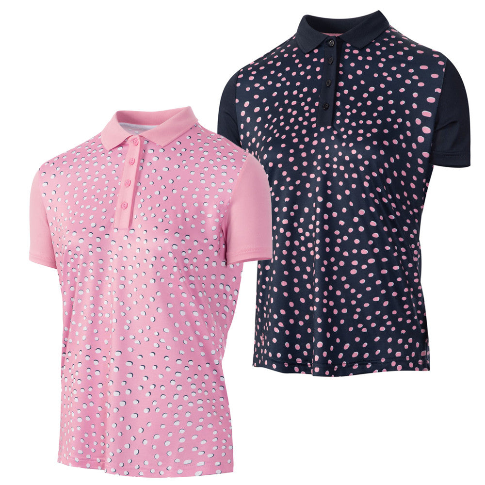 Island Green Golf Ladies Printed Polo Shirt - IGLTS2238