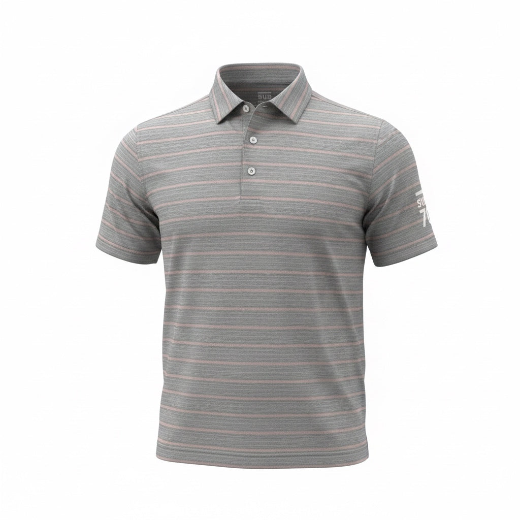 2026 Sub70 Tour Classic Polo Stripe #13 Dark Grey⛳️