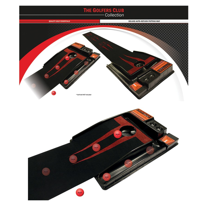 Brand Fusion Deluxe Auto-Return Golf Putting Mat