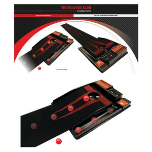 Brand Fusion Deluxe Auto-Return Golf Putting Mat