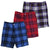 Junior Kids Tour Ian Poulter Golf Tartan Check Shorts IJP Design Lightweight