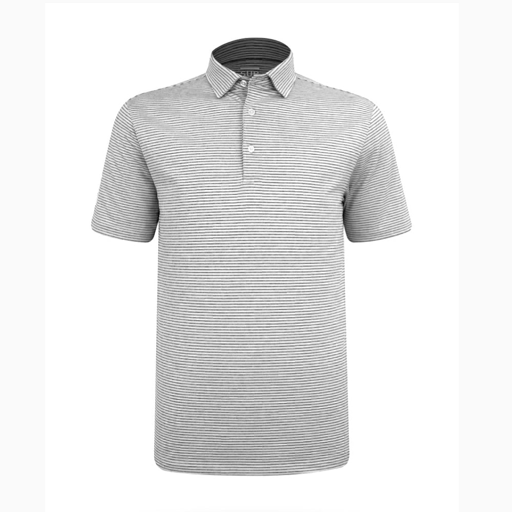 Sub70 Tour Classic Polo Stripe #41 Grey/White Thin Stripe⛳️