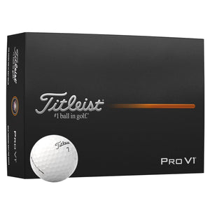TITLEIST PRO V1 12 GOLF BALL PACK - WHITE