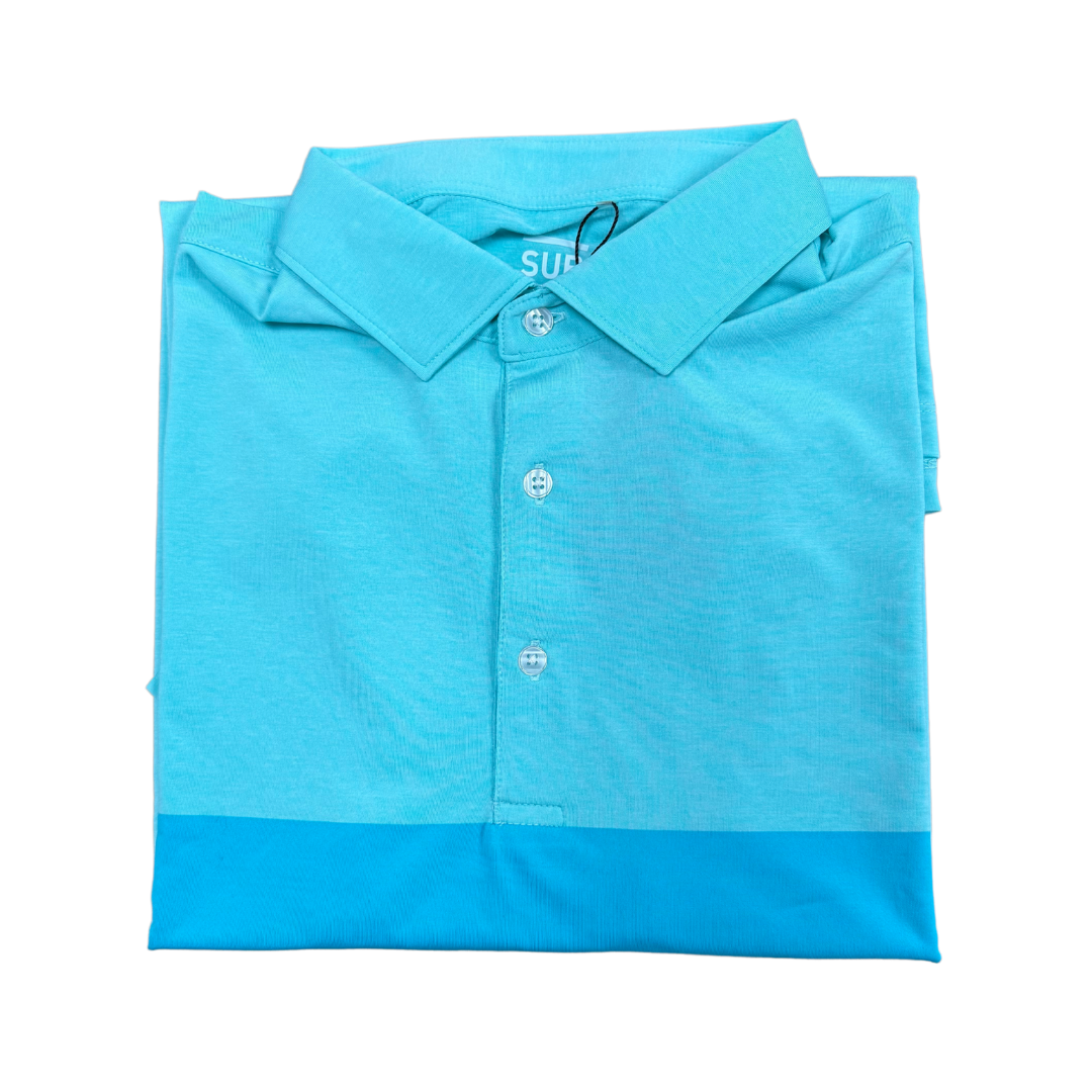 2025 Sub70 Tour Classic Polo Stripe #7 Turquoise/Ocean⛳️