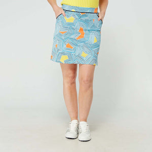 SWING OUT SISTER Lara Print Skort Wave Pattern
