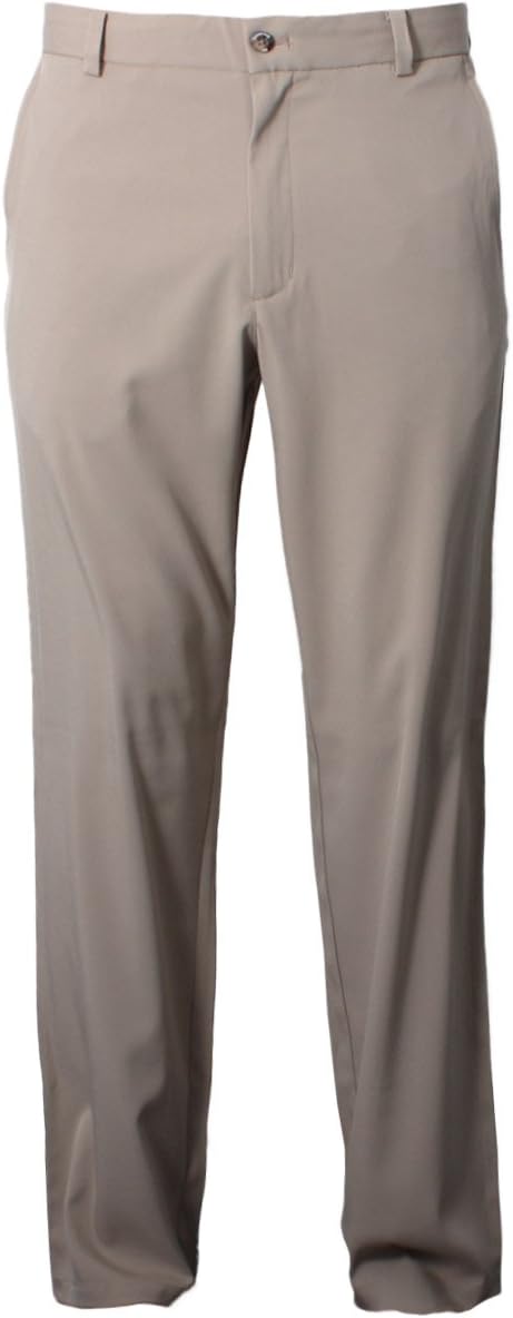 Dwyers & Co Men's Tech Flat Front Chino Golf Trousers KHAKI 32/34W 33L ONLY