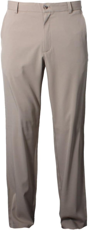 Dwyers & Co Men's Tech Flat Front Chino Golf Trousers KHAKI 32/34W 33L ONLY