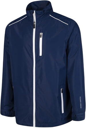 Island Green Waterproof Full Zip Jacket Navy/White - IGJKT1723⛳️