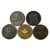 Pack of 5 Large Metal Coin Markers - Various Logos