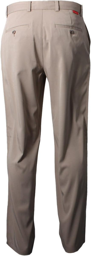 Dwyers & Co Men's Tech Flat Front Chino Golf Trousers KHAKI 32/34W 33L ONLY