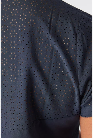 Swing Out Sister Women's Etoile Laser Cap Sleeve Navy Blazer