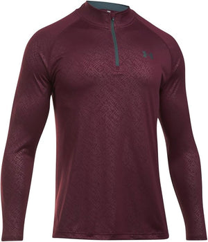 Men's Under Armour Tech Emboss 1/4 Zip Rasin Red XXL ONLY