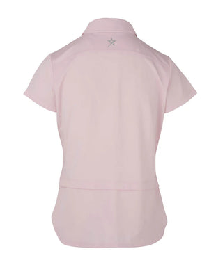 SWING OUT SISTER Amelie Cap Sleeve Polo Cherry Blossom