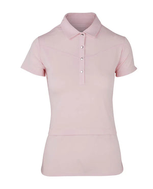 SWING OUT SISTER Amelie Cap Sleeve Polo Cherry Blossom