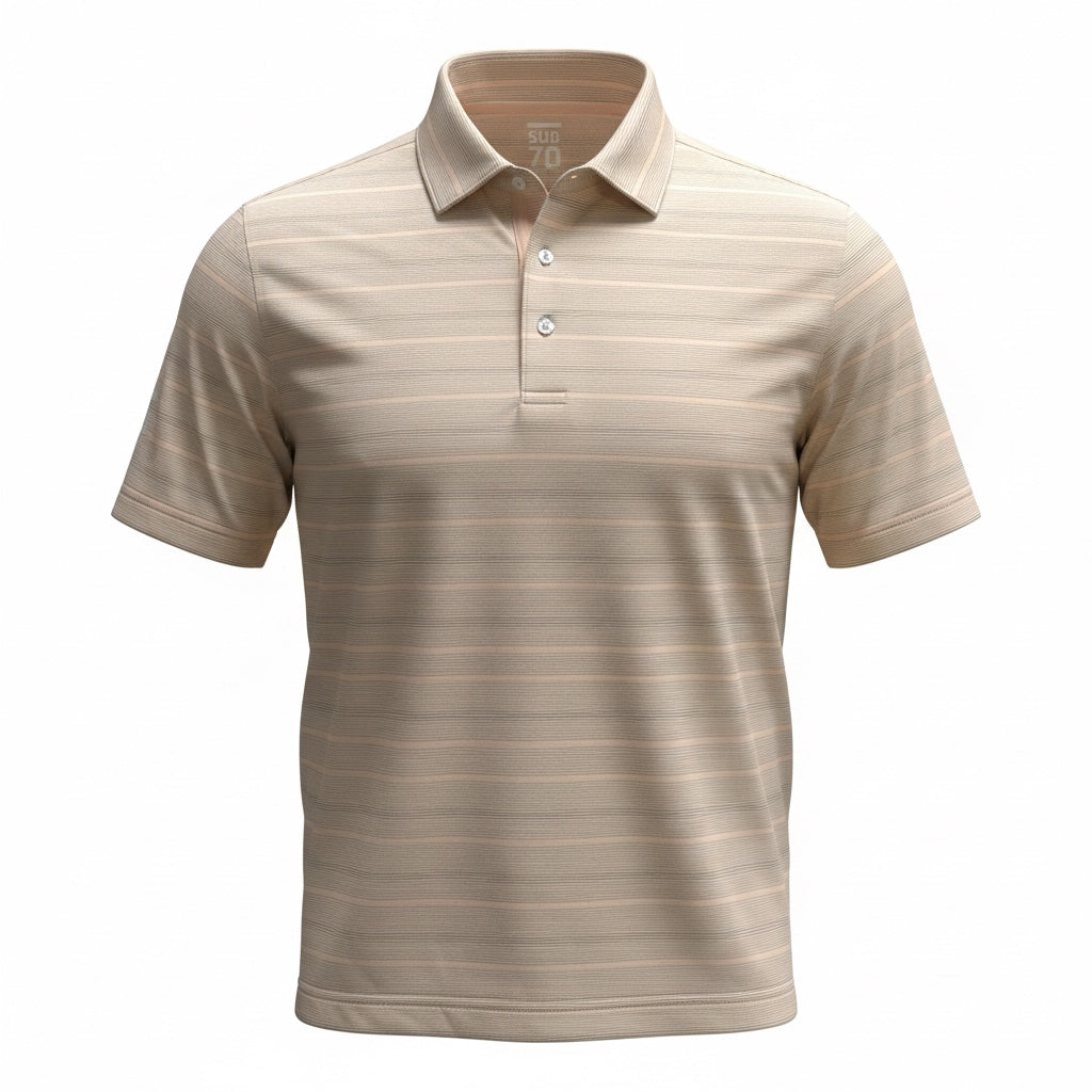 Sub 70 Tour Classic Polo Stripe #17 Blush/Grey⛳️ Small/Medium Only
