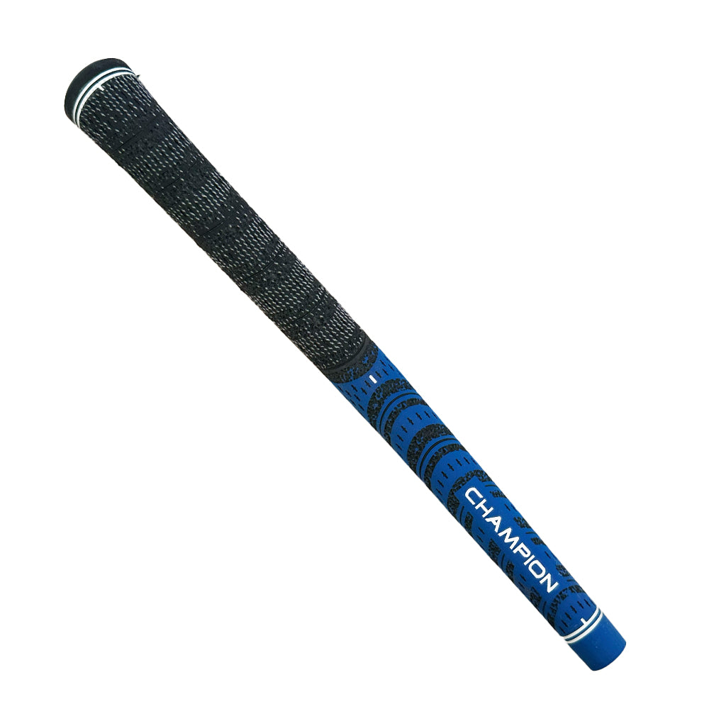 1x Tour Champions Multicompound Golf Cord Midsize Grip - Blue/Black