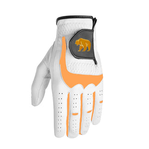 Bear Colour Leathered Golf Glove - Both Hand Orientation Available