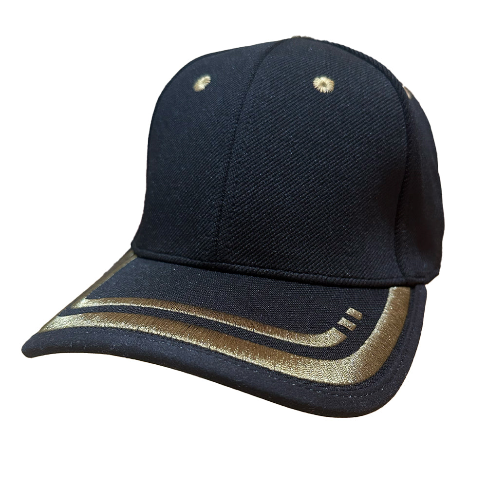 Level 4 Golf Black and Gold Men's Cap - Adjustable