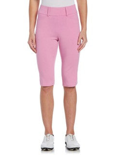Callaway Ladies Pull-On Stretch Tech Bermuda Golf 15" Shorts - Pink Sunset - CGBSB0X1⛳️