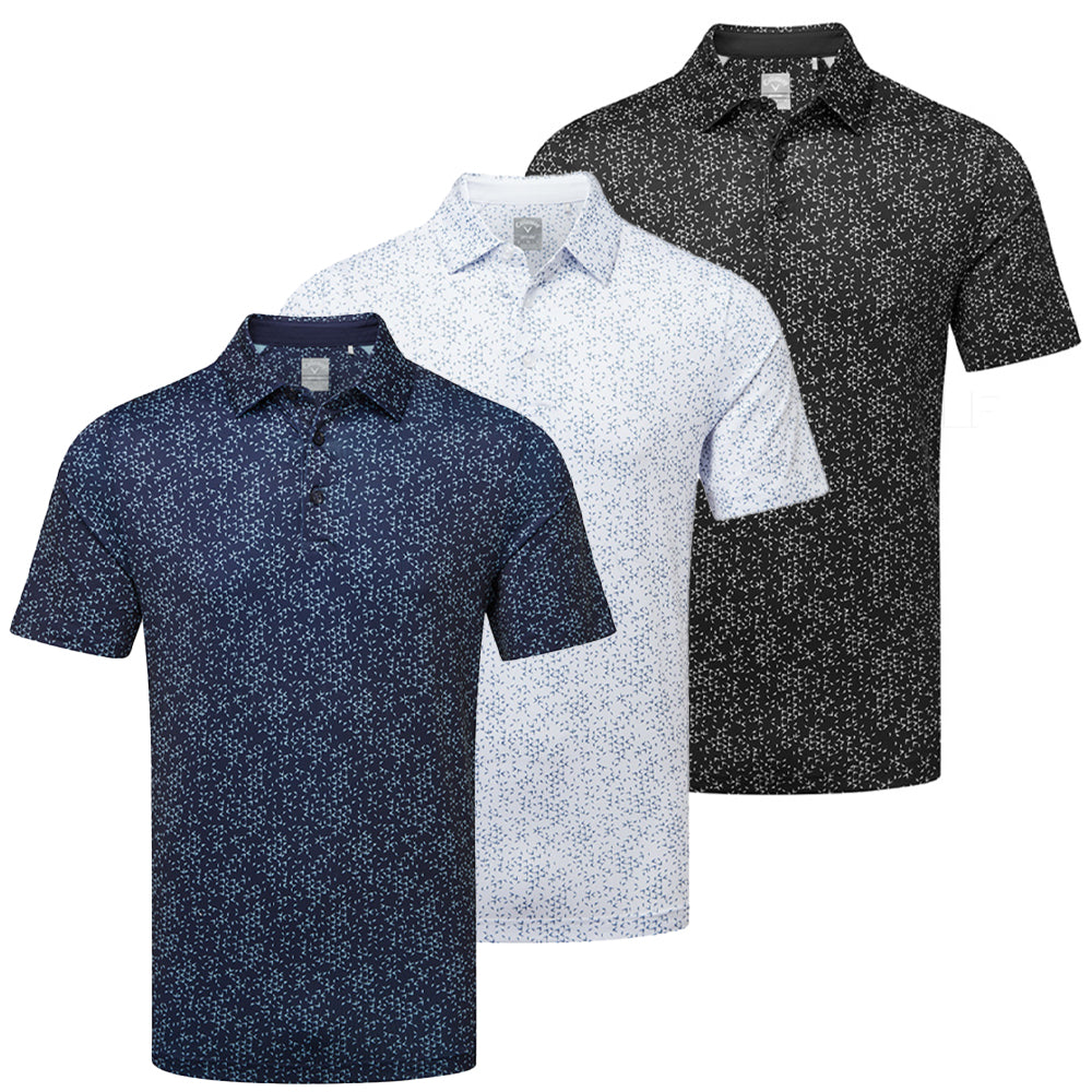 Callaway All Over Chev Print Golf Polo Shirt - CGKSD0E0