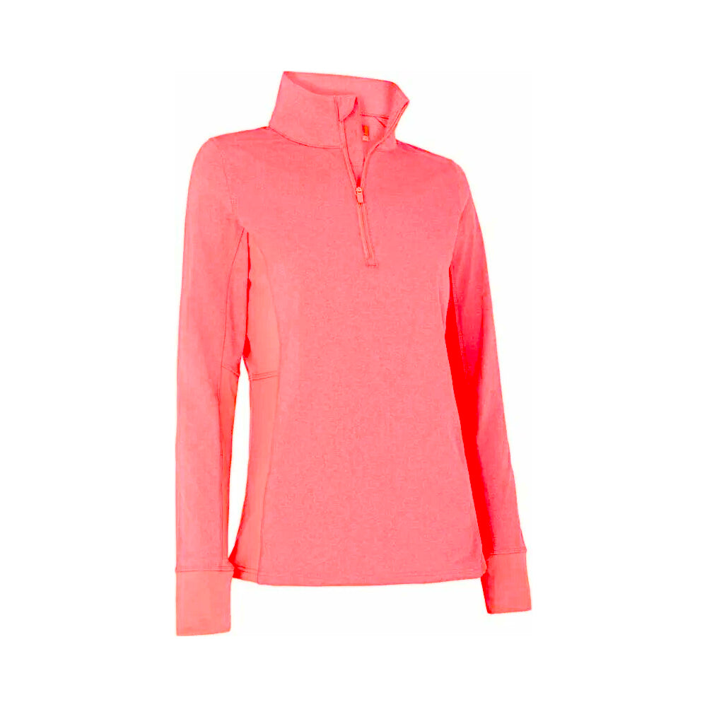 Callaway Space Dye Heather Aquapel Thermal 1/4 Zip Coral Paradise Heather - CGKFC082⛳️