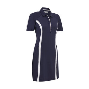 Callaway Women's Short Sleeve Swing Tech Color Block Dress - Peacoat - CGQSB027⛳️