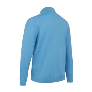 Callaway Blended 1/4 Zip Merino Sweater - Malibu Blue - CGGF80M1 LARGE ONLY