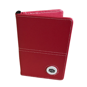 Synthetic Leather Golf Scorecard Cover Holder + Callaway Customs Magnetic Ball Marker