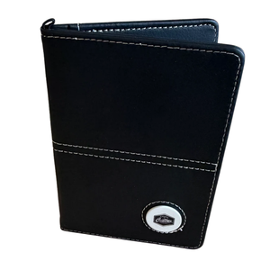 Synthetic Leather Golf Scorecard Cover Holder + Callaway Customs Magnetic Ball Marker