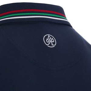 ProQuip Mens Striped Collar Golf Polo Shirt